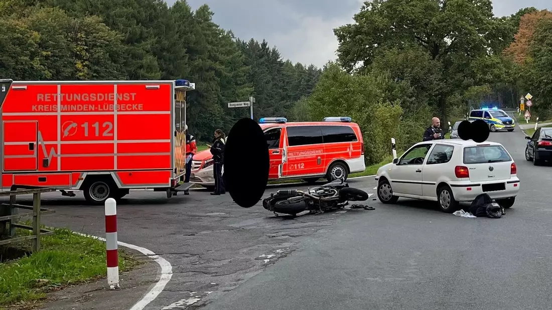 POL-MI: Motorradfahrer bei Abbiegevorgang verletzt - Bild: presseportal.de