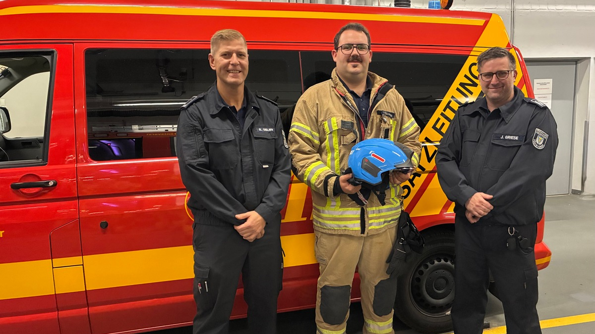 FW Tönisvorst: Weiterbildung zur Führungskraft - René Peschken ist neuer Gruppenführer bei der Feuerwehr Tönisvorst - Foto: presseportal.de