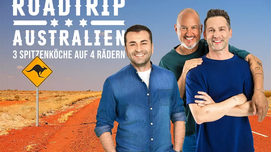 Ali Güngörmüs Frank Rosin Alexander Kumptner Roadtrip Australien - Bild: Joyn/Benedikt Müller/Nadine Rupp, presseportal.de