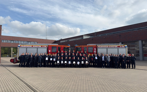 FW-Dorsten: Neue Brandmeister verstärken die Feuerwehr Dorsten - Foto: presseportal.de