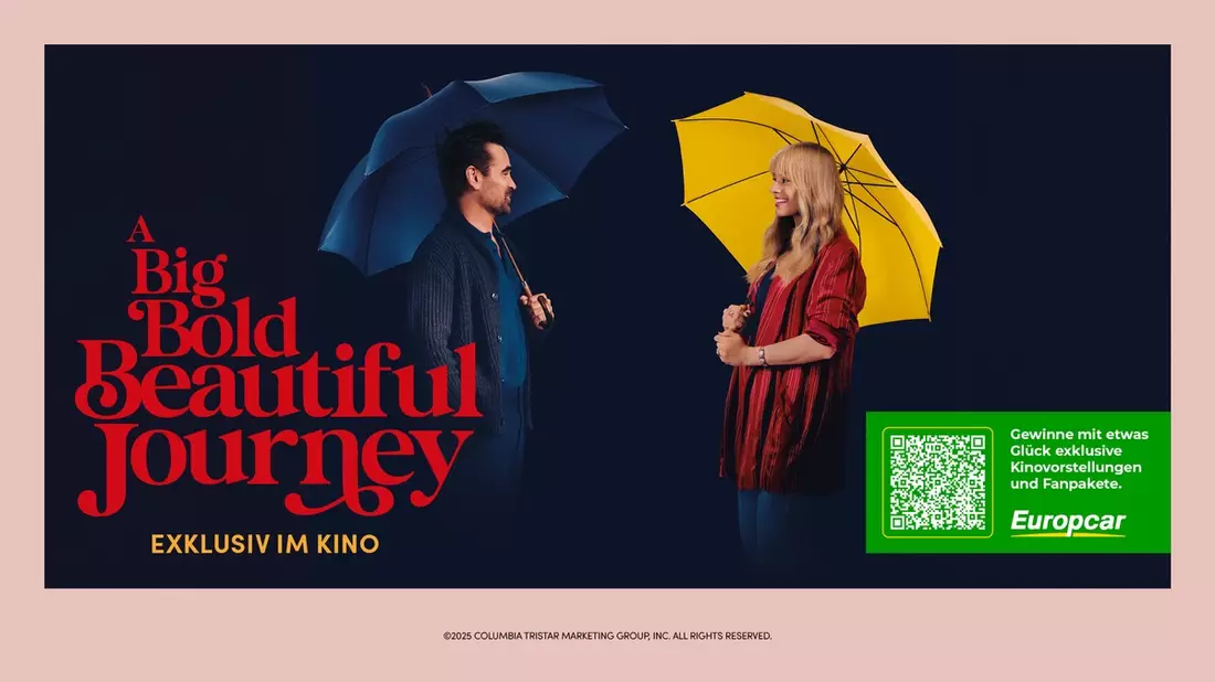 Europcar bringt Reiseabenteuer und Kinomagie zusammen: Gewinnspiel zum Filmstart von A Big Bold Beautiful Journey - Bild: presseportal.de
