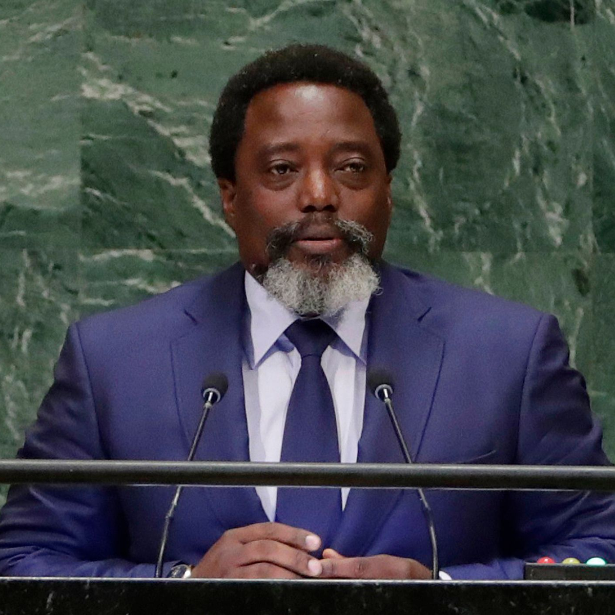 Ein Militärgericht im Kongo hat Ex-Präsidenten Joseph Kabila wegen Hochverrats und Kriegsverbrechen zum Tode verurteilt. (Archivbild) - Foto: Frank Franklin Ii/AP/dpa