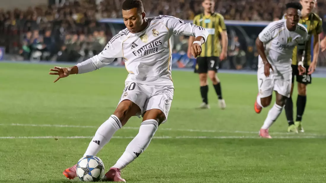 Kylian Mbappe trifft für Real Madrid nach Belieben.  - Bild: Alikhan Sariyev/AP/dpa