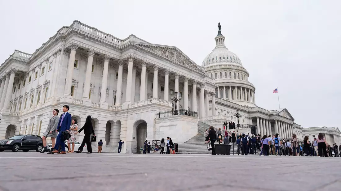 Ein «Shutdown» in den USA ist kaum noch abzuwenden. - Bild: Mariam Zuhaib/AP/dpa
