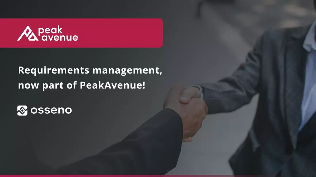 PeakAvenue übernimmt OSSENO Software GmbH / Erweiterung des Produktportfolios um Requirements- und Traceability-Management - Bild: presseportal.de