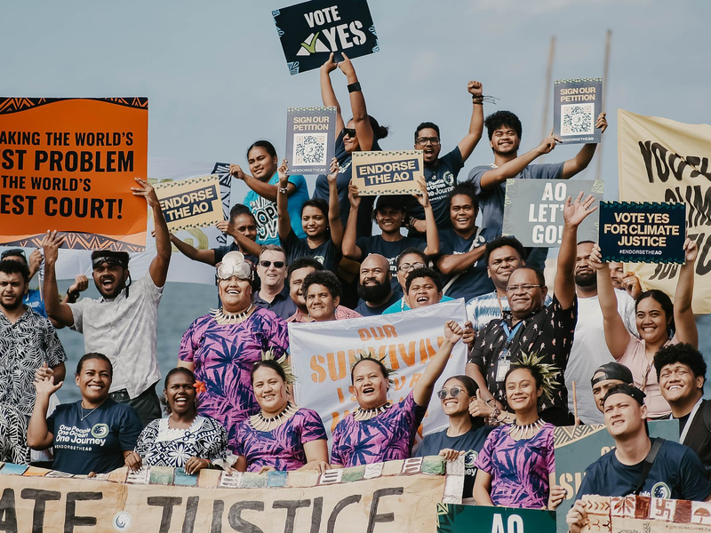 Die Pacific Islands Students Fighting Climate Change (PISFCC) zählen zu den diesjährigen Alternativen Nobelpreisträgern. - Foto: Only Idea Studios/PISFCC/Right Livelihood/dpa