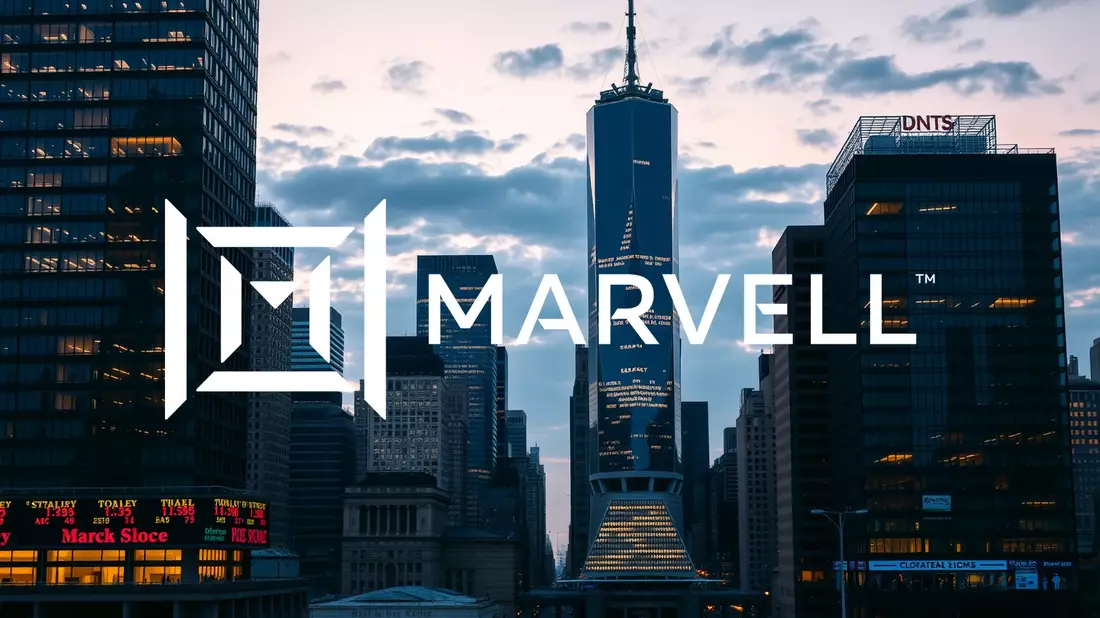 Marvell Technology Shares Slide Following Analyst Downgrade Illustration mit AI erstellt übermittelt durch boerse-global.de