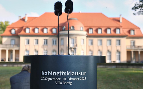 Kabinettsklausur in der Villa Borsig am 01.10.2025 - Foto: über dts Nachrichtenagentur