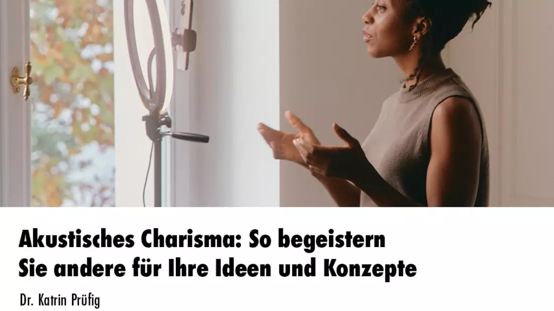 Akustisches Charisma: So begeistern Sie andere für Ihre Ideen und Konzepte / Ein Online-Seminar der news aktuell Academy - Bild: presseportal.de