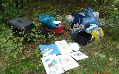 POL-RZ: Illegale Müllentsorgung in dem Lehmrader Tannen - Wer kann Hinweise geben? - Foto: presseportal.de