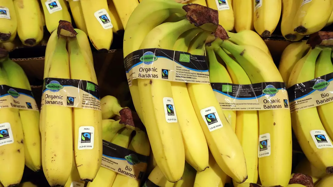 Bei Bananen ist die Nachfrage zuletzt besonders rasant gestiegen. - Bild: Wolfgang Kumm/dpa
