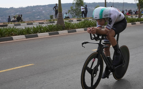 Der deutsche Radprofi Miguel Heidemann war Teil des deutschen Mixed-Teams bei der EM. (Archivbild)  - Foto: Jerome Delay/AP/dpa