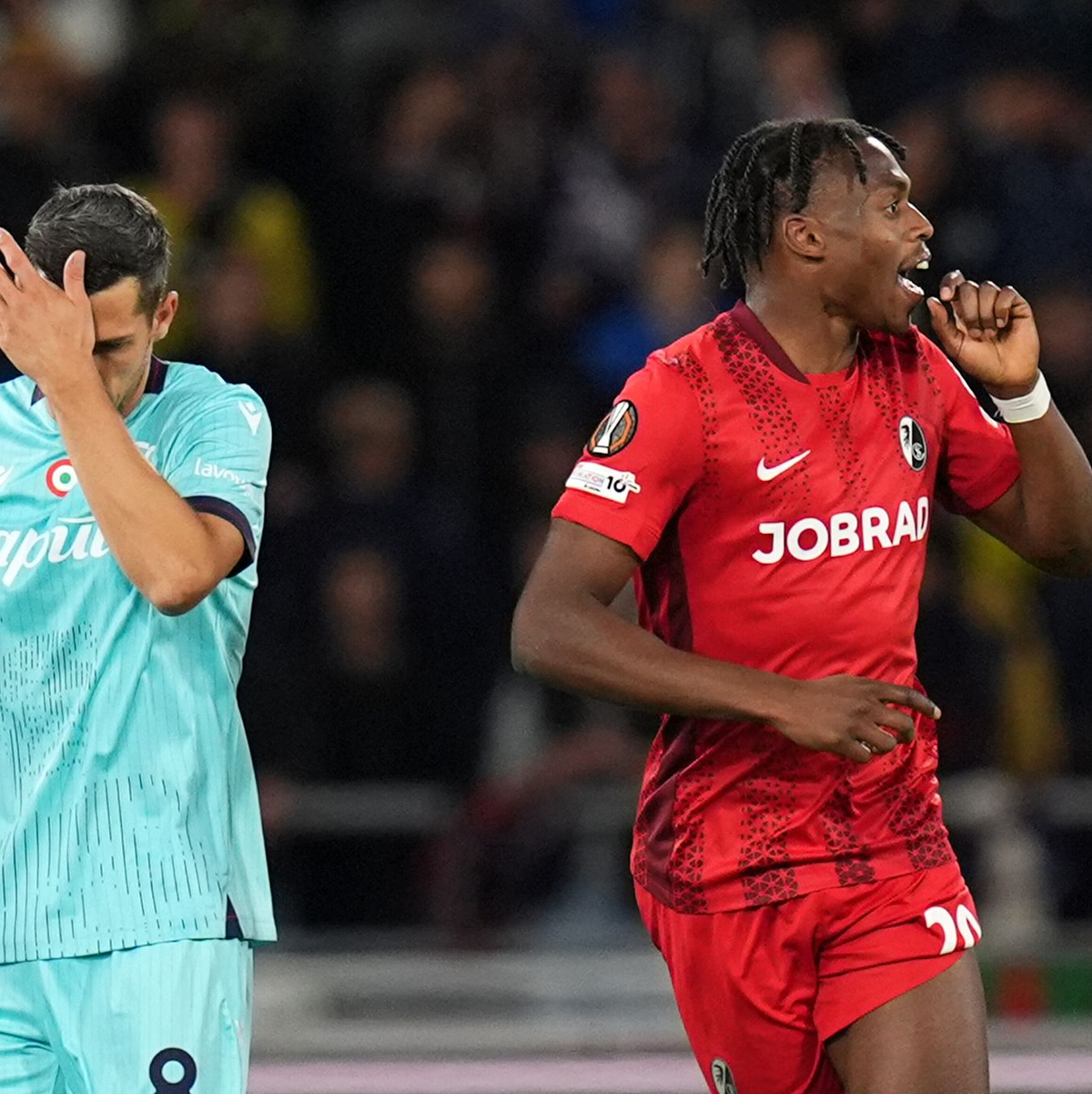 Junior Adamu freut sich über sein Tor zum 1:1.  - Foto: Massimo Paolone/LaPresse via ZUMA Press/dpa