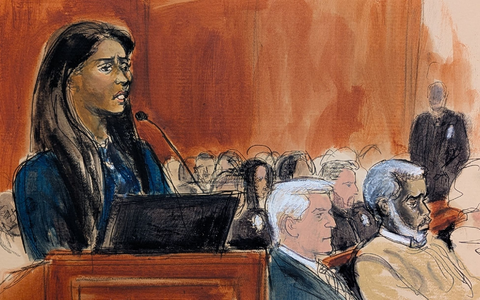 In einer emotionalen Ansprache bat Sean Combs den Richter um Gnade.  - Foto: Elizabeth Williams/AP/dpa