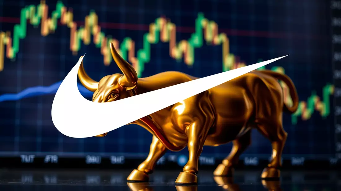 Nike’s Rocky Road: Profit Pressures Overshadow Modest Revenue Gains Illustration mit AI erstellt übermittelt durch boerse-global.de