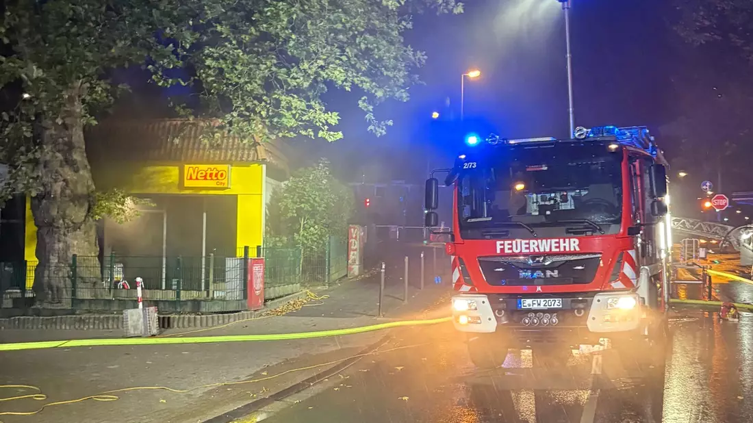 FW-E: Brand in einem Supermarkt - Feuerwehr verhindert Großbrand - Bild: presseportal.de