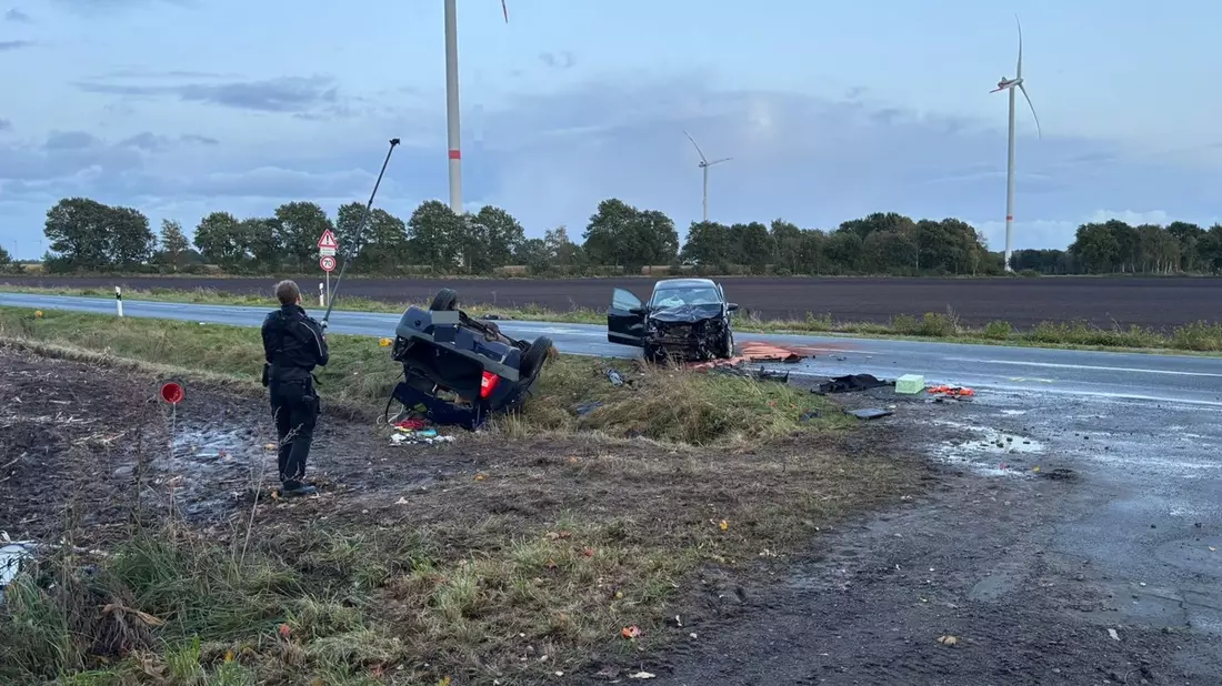 POL-STD: Kutenholz: Tödlicher Verkehrsunfall auf der Landesstraße 123 - Bild: presseportal.de
