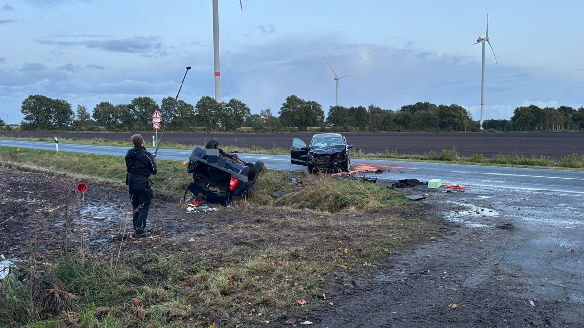 POL-STD: Kutenholz: Tödlicher Verkehrsunfall auf der Landesstraße 123 - Foto: presseportal.de