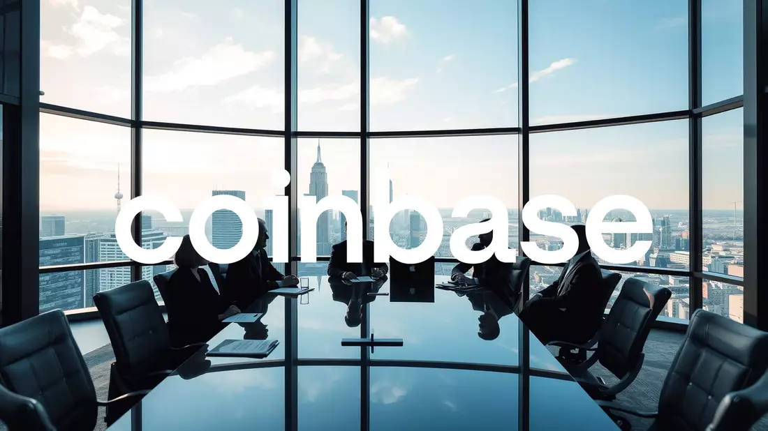 Coinbase Stock Surges on Dual Strategic Announcements Illustration mit AI erstellt übermittelt durch boerse-global.de