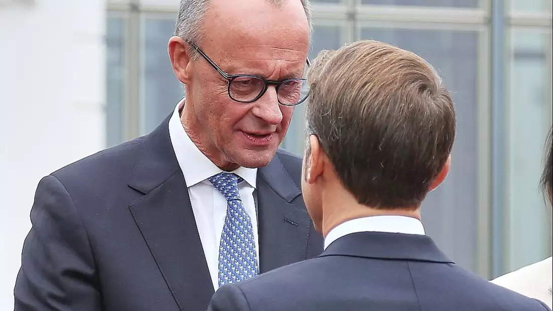 Friedrich Merz und Emmanuel Macron am 03.10.2025 - Bild: über dts Nachrichtenagentur