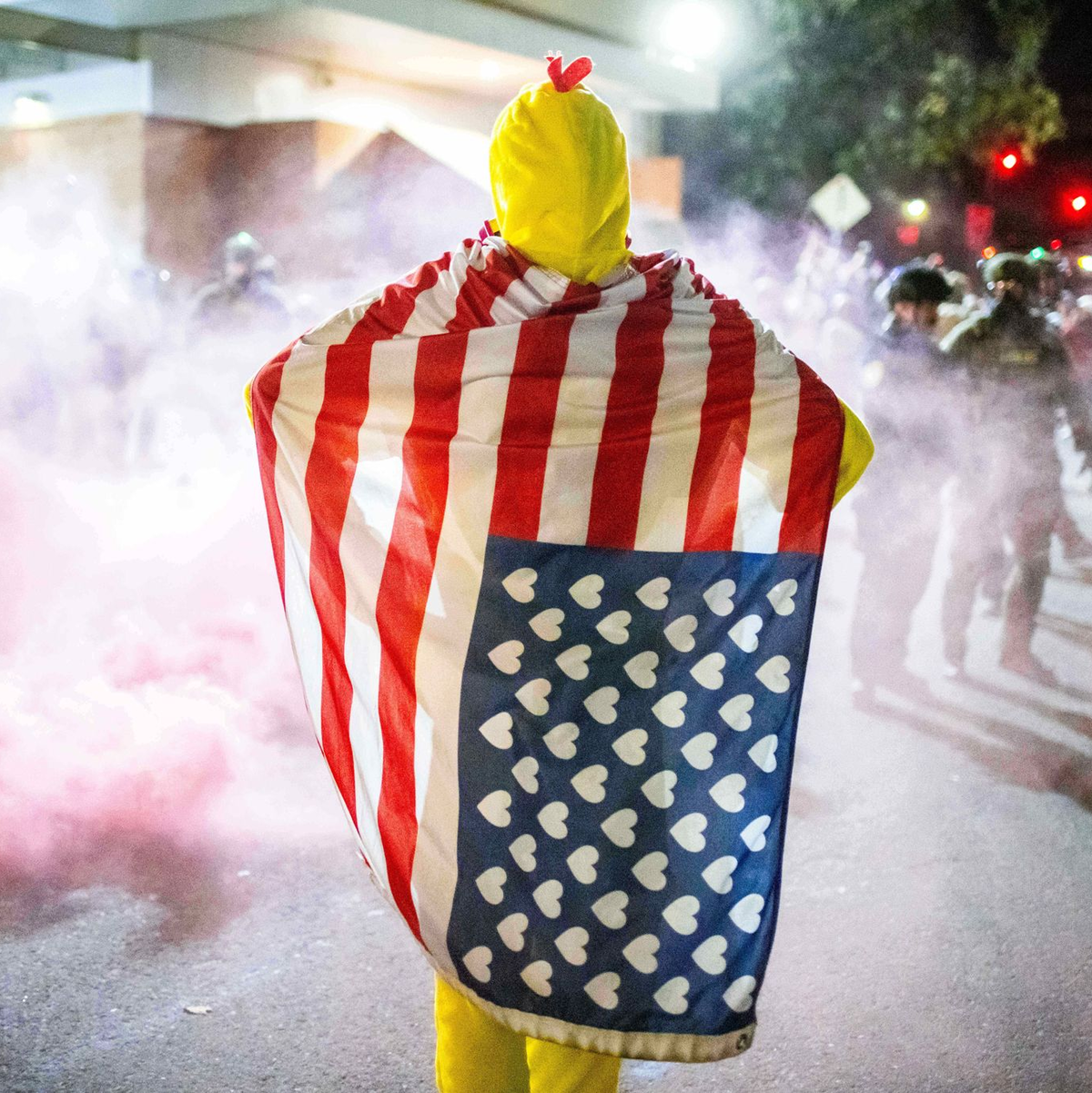 Es gibt Proteste gegen die Einwanderungsbehörde ICE in Portland.  - Foto: Ethan Swope/AP/dpa