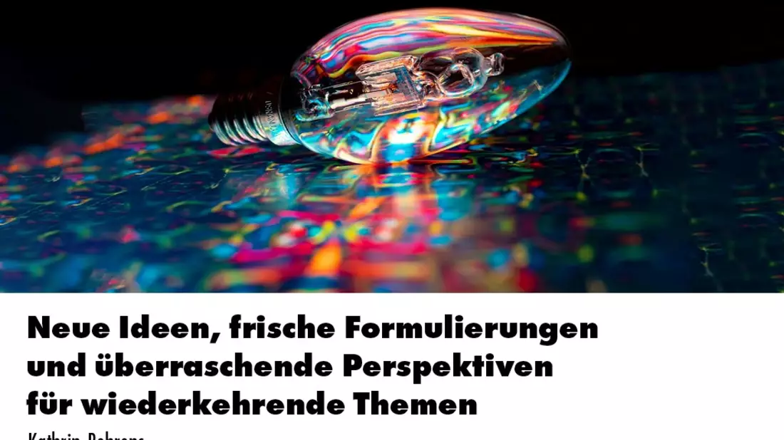 Neue Ideen, frische Formulierungen und überraschende Perspektiven für wiederkehrende Themen / Eine Inhouse-Schulung der news aktuell Academy - Bild: presseportal.de