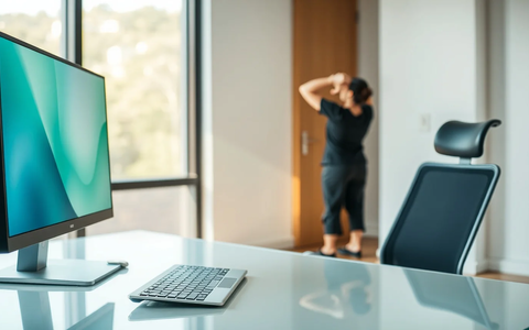 Bürogymnastik: Vier Übungen gegen den Sitzmarathon - Foto: über boerse-global.de