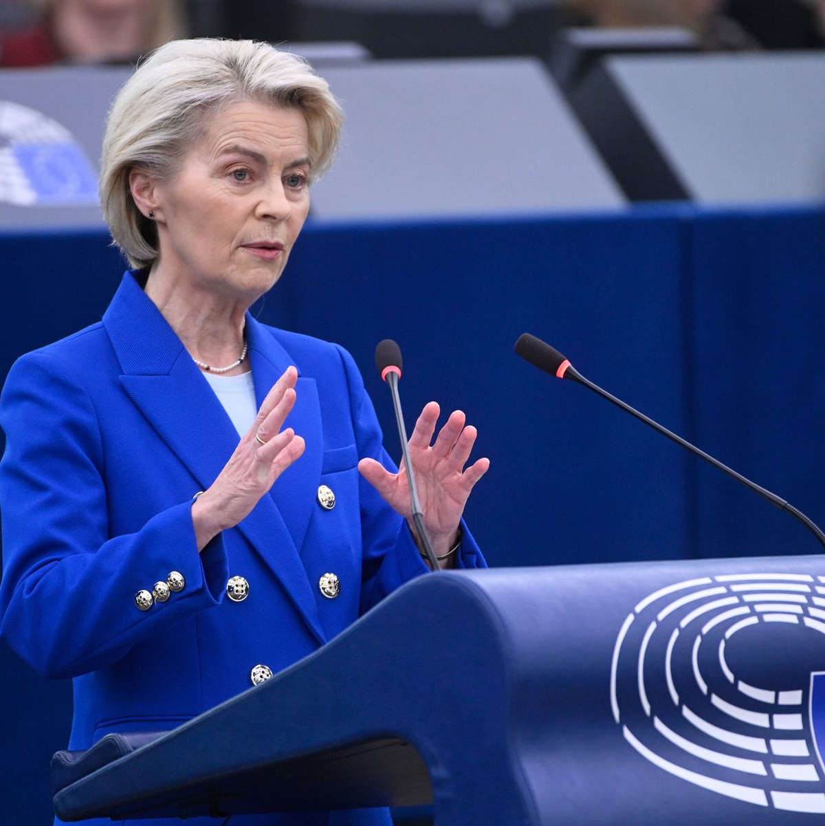 EU-Kommissionspräsidentin Ursula von der Leyen hatte sich bereits im Juli einem Misstrauensvotum stellen müssen. (Archivbild) - Foto: Pascal Bastien/AP/dpa