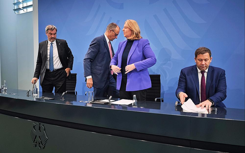 Spitzen der Großen Koalition am 09.10.2025 - Foto: über dts Nachrichtenagentur