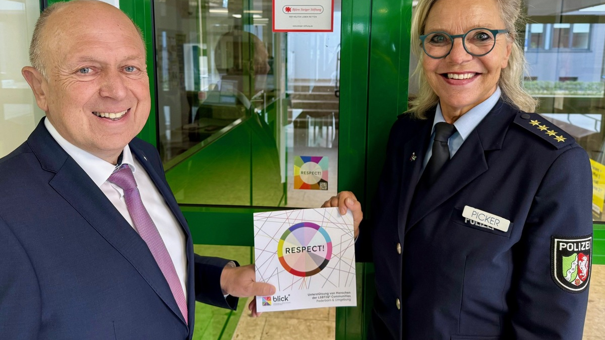 POL-PB: Die Kreispolizeibehörde Paderborn tritt der RESPECT!-Kampagne bei und setzt ein Zeichen für Respekt und Vielfalt - Foto: presseportal.de