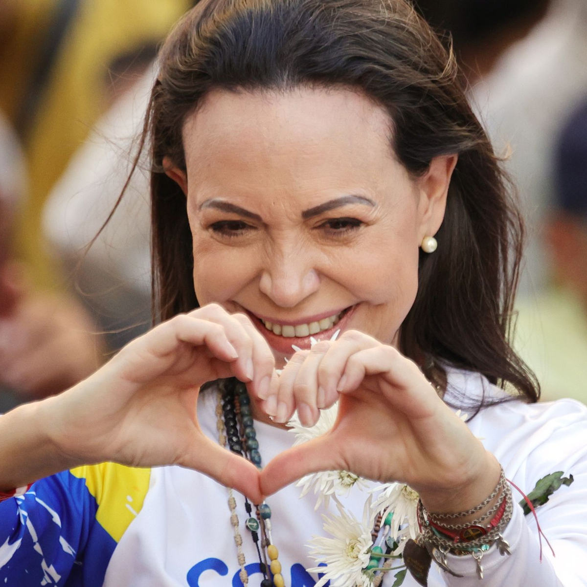 Machado gilt als Widersacherin von Präsident Maduro. (Archivbild) - Foto: Jesus Vargas/dpa