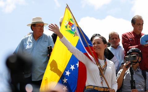 Machado durfte nicht als Präsidentschaftskandidatin antreten. - Foto: Jeampier Arguinzones/dpa