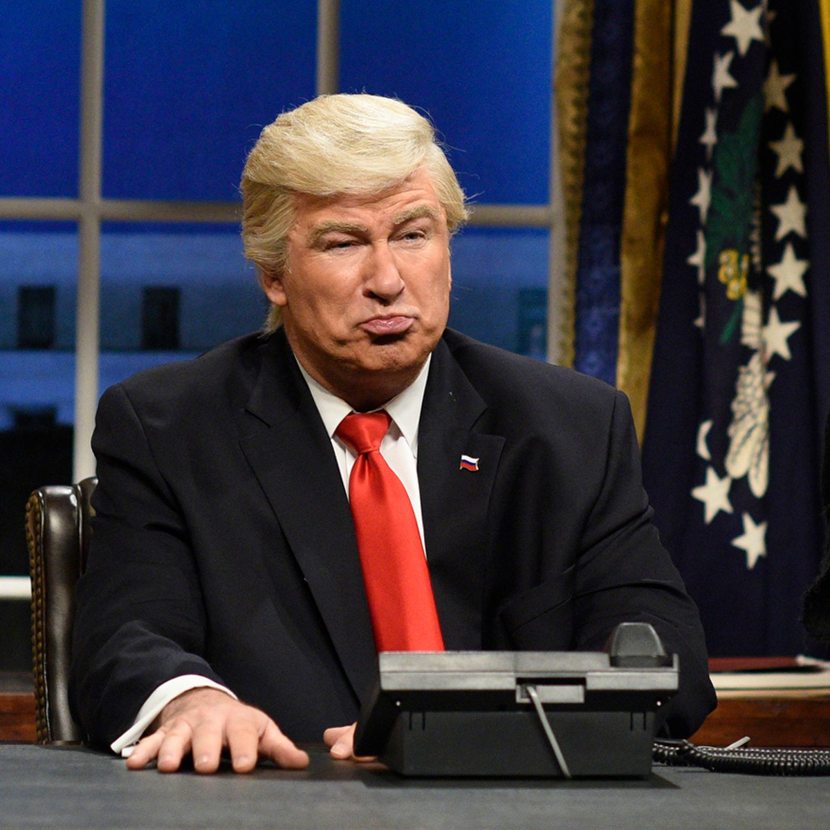 Politische Comedy war immer Teil von «Saturday Night Live». Niemand war häufiger zu Gast als Alec Baldwin – hier als Donald Trump. - Foto: picture alliance / Will Heath/NBC/AP/dpa