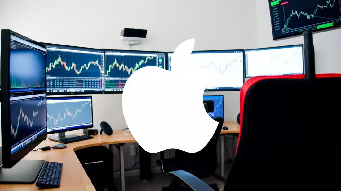 La acción de Apple navega entre la tormenta geopolítica y la promesa de la inteligencia artificial Illustration mit AI erstellt übermittelt durch boerse-global.de