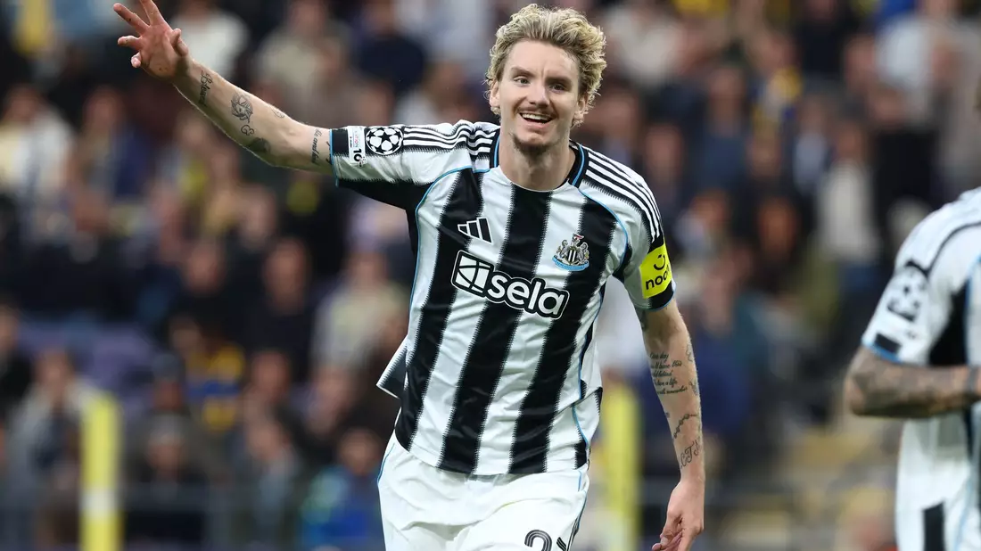 In Newcastle läuft es für den Angreifer bestens.  - Bild: Bruno Fahy/Belga/dpa