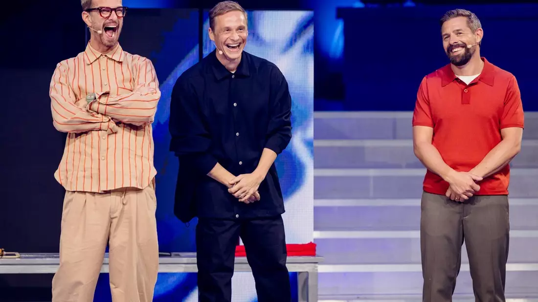 Joko Winterscheidt Matthias Schweighöfer Klaas Heufer-Umlauf Joko und Klaas gegen ProSieben - Bild: Joyn/Ralf Wilschewski, presseportal.de