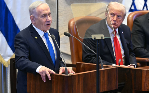 US-Präsident Donald Trump erklärte nach Verhandlungen auch mit Israels Ministerpräsidenten Benjamin Netanjahu Frieden im Nahen Osten. (Archivbild) - Foto: Saul Loeb/POOL AFP/AP/dpa