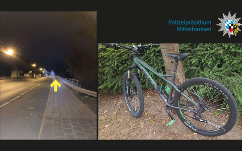 POL-MFR: (967) Unbekannter warf Fahrrad von Brücke auf fahrendes Wohnmobil - Ermittlungen wegen versuchten Mordes - Foto: presseportal.de