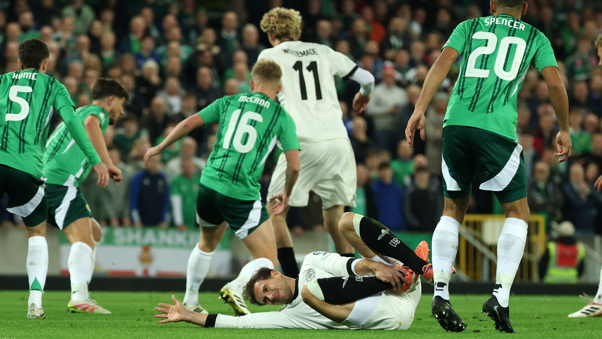 Von Woltemades Schulter ging der Ball ins Tor.  - Foto: Christian Charisius/dpa