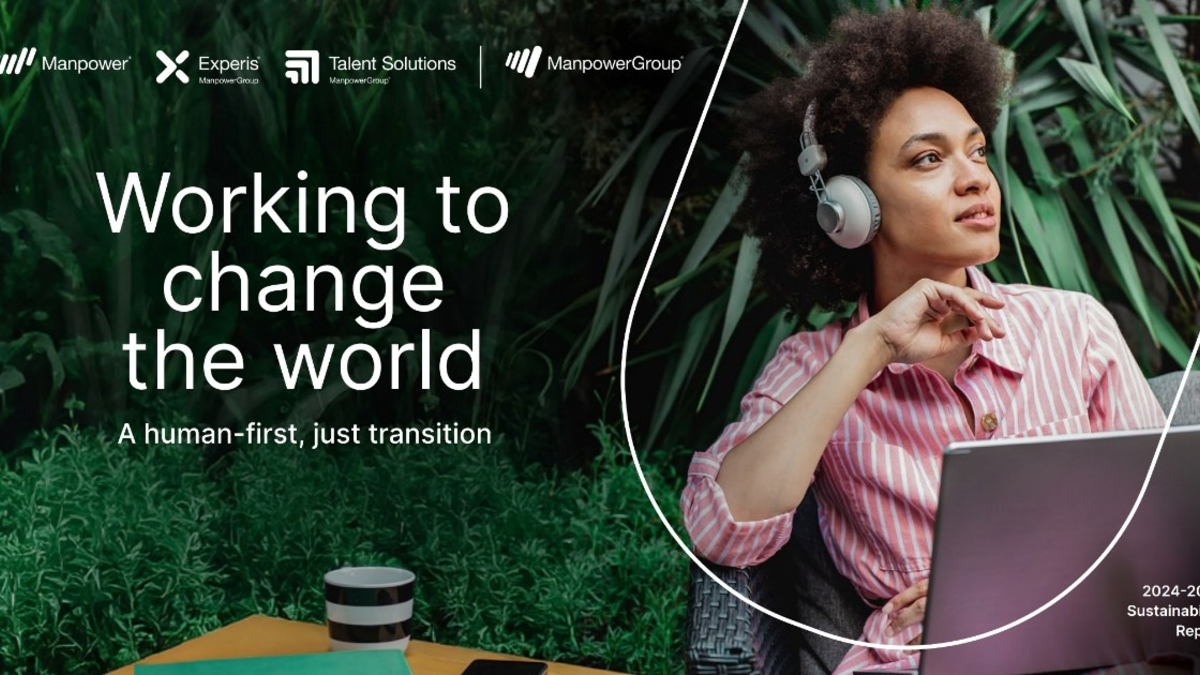 ManpowerGroup Nachhaltigkeitsreport 2024-2025 / Arbeiten, um die Welt zu verändern / ManpowerGroup unterstreicht Engagement für einen grünen Wandel, bei dem der Mensch im Mittelpunkt steht - Foto: presseportal.de