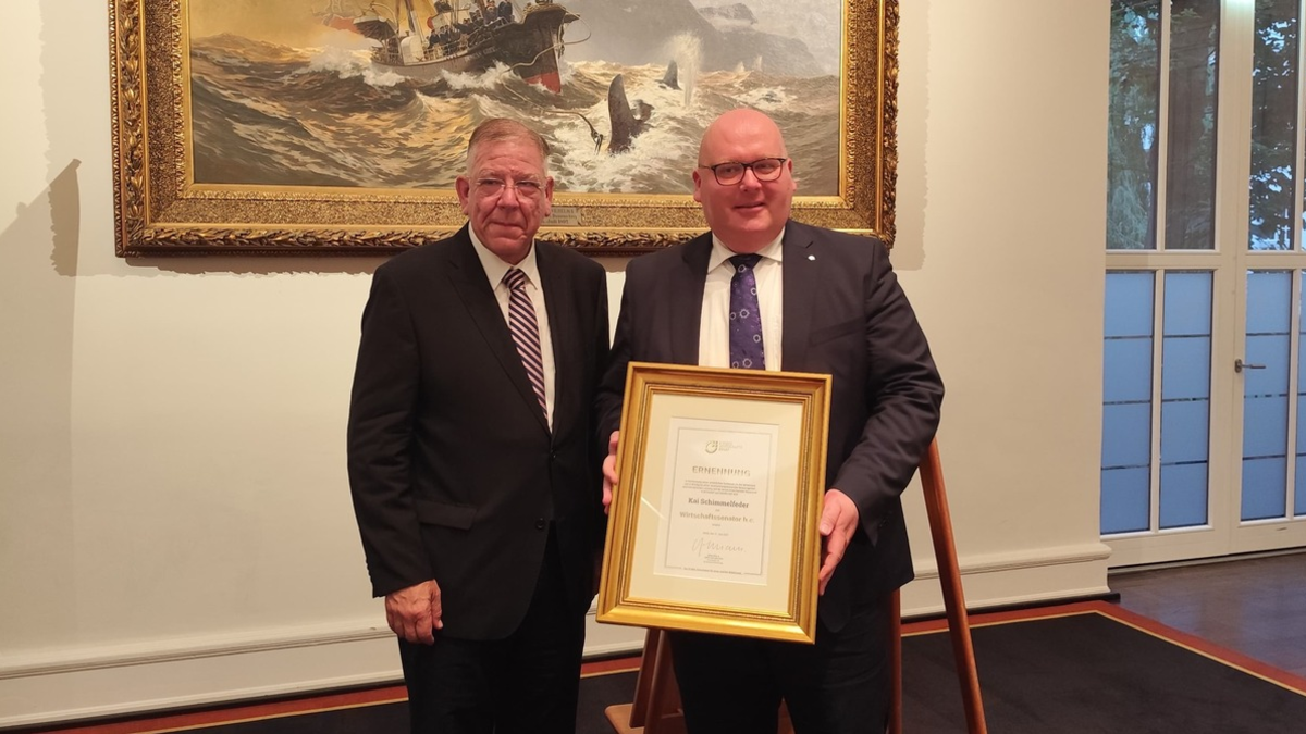 Kai Schimmelfeder zum Wirtschaftssenator h.c. ernannt: BVMW würdigt jahrzehntelanges Engagement für den Mittelstand - Foto: presseportal.de