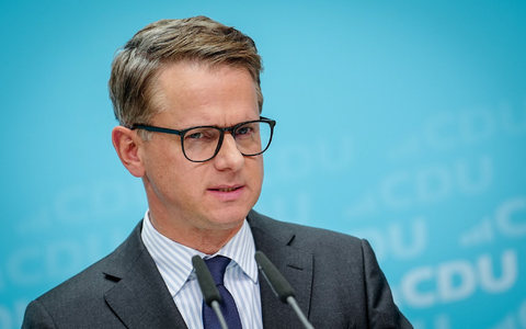 CDU-Generalsekretär Linnemann setzt auf den vorgesehenen Zeitplan. (Archivbild)  - Foto: Kay Nietfeld/dpa