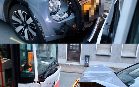 POL-DU: Alt-Homberg: Auto kollidiert mit Linienbus - Foto: presseportal.de