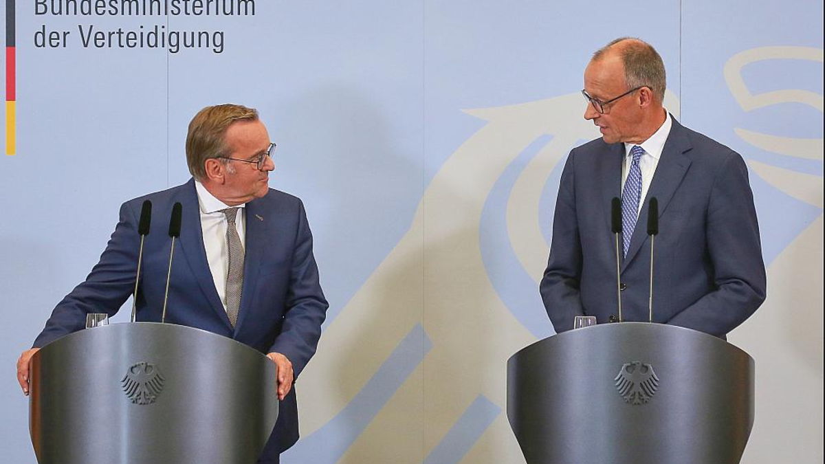 Boris Pistorius und Friedrich Merz (Archiv) - Foto: über dts Nachrichtenagentur