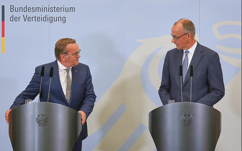 Boris Pistorius und Friedrich Merz (Archiv) - Foto: über dts Nachrichtenagentur