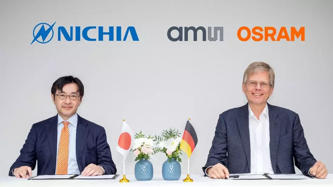 Geistiges Eigentum: Nichia und ams OSRAM unterzeichnen umfassende Patentkreuzlizenzvereinbarung - Bild: presseportal.de