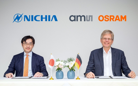 Geistiges Eigentum: Nichia und ams OSRAM unterzeichnen umfassende Patentkreuzlizenzvereinbarung - Foto: presseportal.de Geistiges Eigentum: Nichia und ams OSRAM unterzeichnen umfassende Patentkreuzlizenzvereinbarung - Foto: presseportal.de