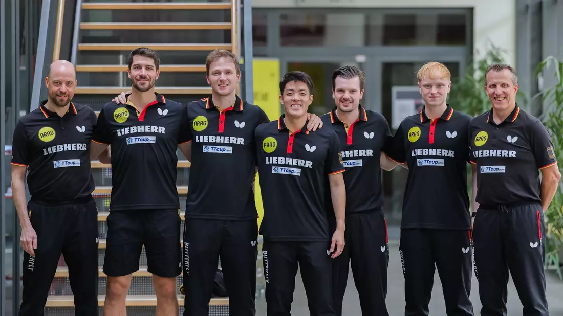 Das deutsche EM-Team. - Bild: Rolf Vennenbernd/dpa
