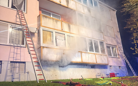 FW-DT: Kellerbrand in Detmold: Mehrere Kinder über Drehleiter gerettet - Foto: presseportal.de