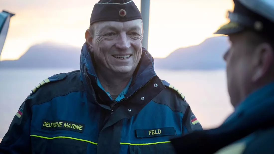 Erstmals setzte die Marine auch das Waffensystem Iris-T auf See ein. - Bild: Philip Dulian/dpa